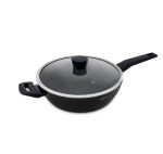 Тиган BRIO Black Stone, 28см с две дръжки и капак, индукционен 1 0000028629