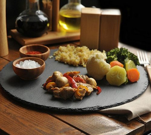 Каменна плоча за сервиране на храна Ø30 см Brio