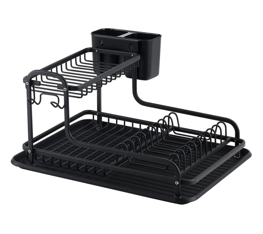 0000028845 Сушилник за съдове 2 нива Luigi Ferrero FR-4028AD 43x38.5x22cm,черен