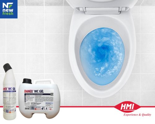 Концентрат за почистване на санитарен фаянс от ръжда, варовик и органични замърсявания HMI® DANEX WC GEL 750 мл.
