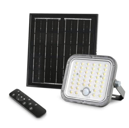 Прожектор Соларен Led Автономен  Със  Панел И Датчик За Движение VIDEX VL-FSO4-205-S 20W/5K
