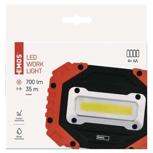 Прожектор COB LED Work Light, 700 Lm, 4× АА P4113
