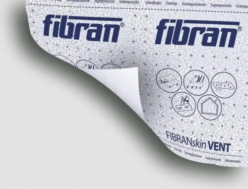 Паропропусклива и водонепропусклива мембрана FIBRAN SKIN VENT, 1.5×80 м (120.0 м²/руло), 82 g/m², код 003055