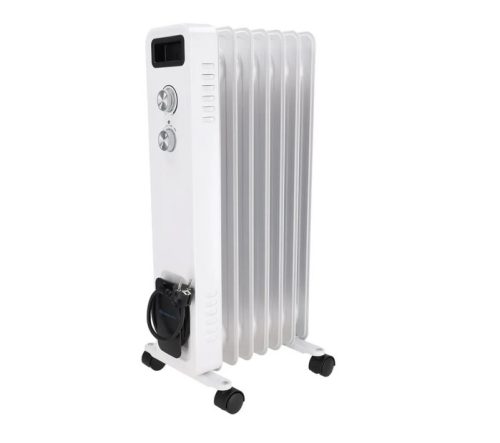 Маслен нагревател 1500W DESCON DA-J1501, 7 ребра, плавно регулиране на температурата