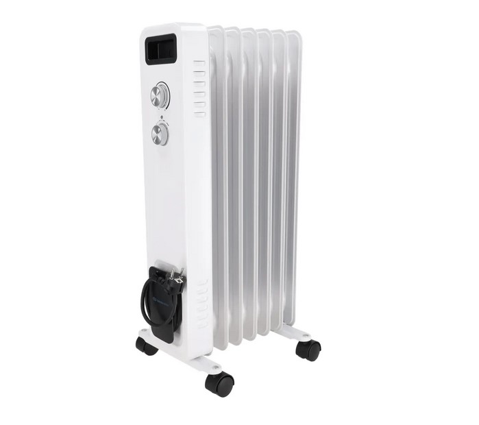 0000029670 Маслен нагревател 1500W DESCON DA-J1501, 7 ребра, плавно регулиране на температурата