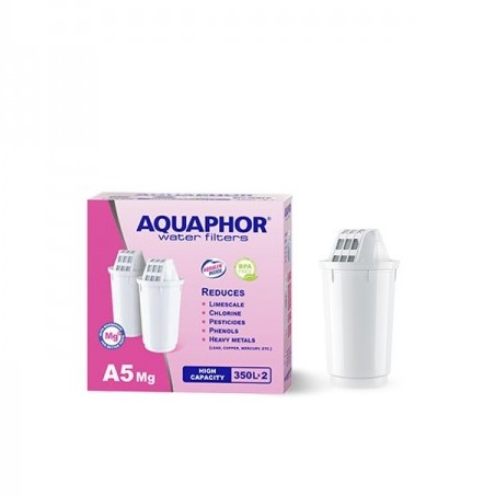 Сменяемият филтър AQUAPHOR A5 Mg+ 2БРОЯ