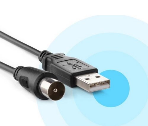 Цифрова антена Slim, USB захранване, DVB-T 25км SV9432