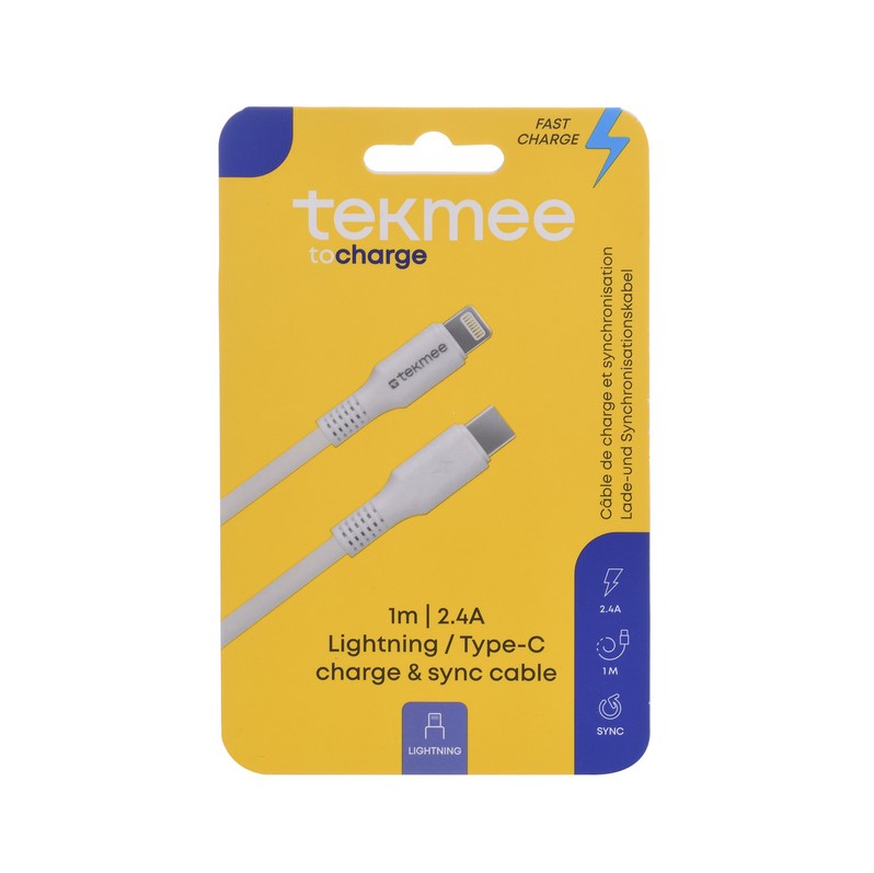 0000029916 Tekmee 1m 20w Lightning/type-c 40430172