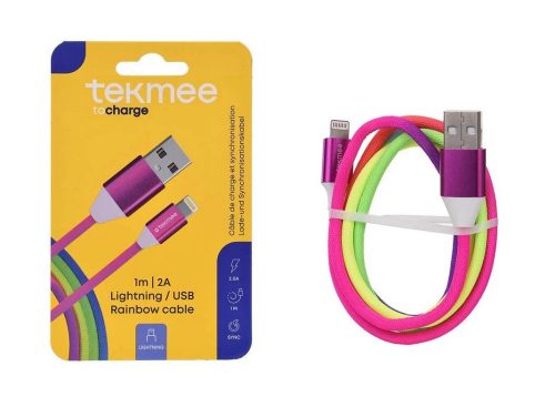 Tekmee 1m Usb Lightning Rainbow 40430324