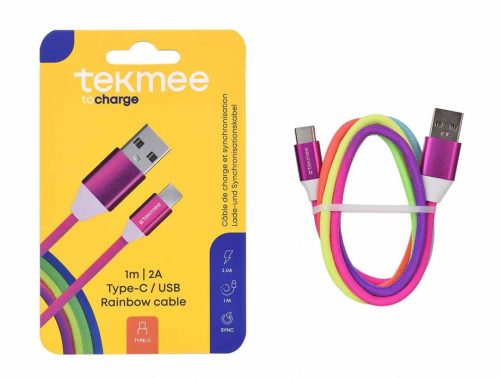 Tekmee 1m Usb Type-c Rainbow 40430325