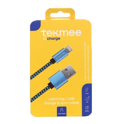 Кабел За Iphone Nylon Tekmee Разл. Цветове 40430068