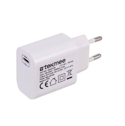 Адаптор Tekmee 20w Type-c Wall 40430190