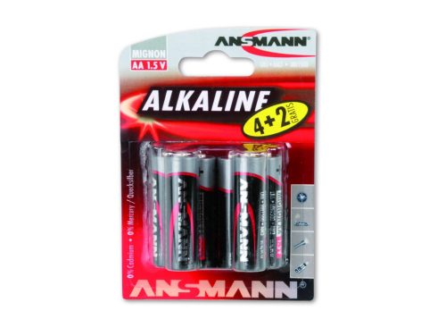 Алкална батерия АА, 1.5 V LR06 ANS 4+2 6бр в блистер