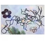 Коледна светлина, 8м, 80 LED крушки, EMOS D4AM02 CLASSIC, многоцветни, FLASH, IP44, таймер 1 0000030058