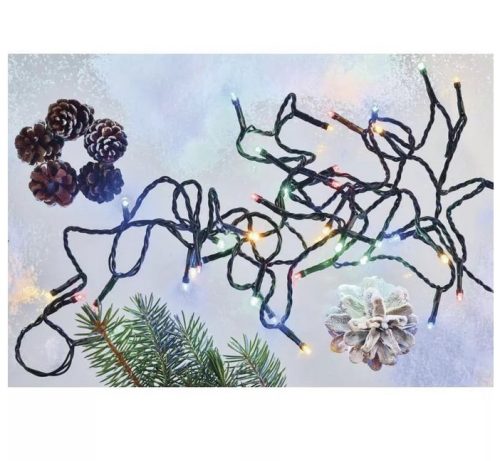 Коледна светлина, 8м, 80 LED крушки, EMOS D4AM02 CLASSIC, многоцветни, FLASH, IP44, таймер