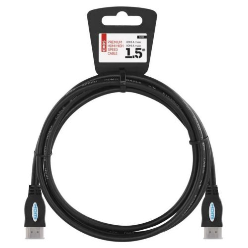 Кабел съвместим с Full HD 1080p. HDMI A мъжки – HDMI A мъжки (19pin). Дължина 1.5м