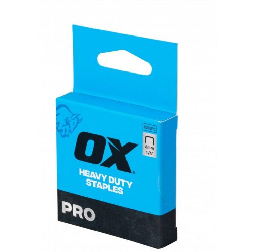 Здрави скоби за такер 6 мм OX PRO (1000бр.)