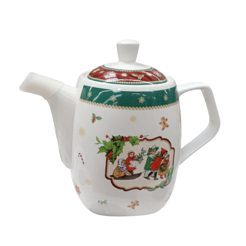 Празничен порцеланов чайник