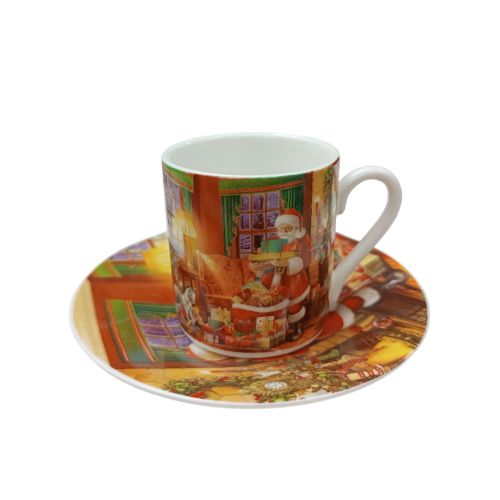 Новогодишен Порцеланов Комплект за Кафе