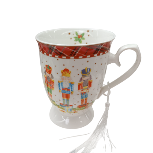 Новогодишен Порцеланов Комплект Чаши за Мляко