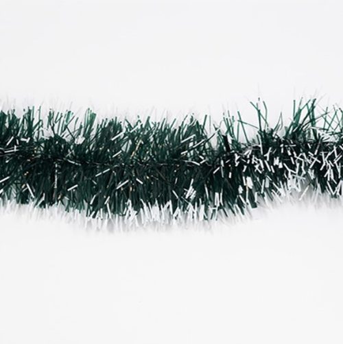 Коледна украса гирлянд 2м/9см бяло