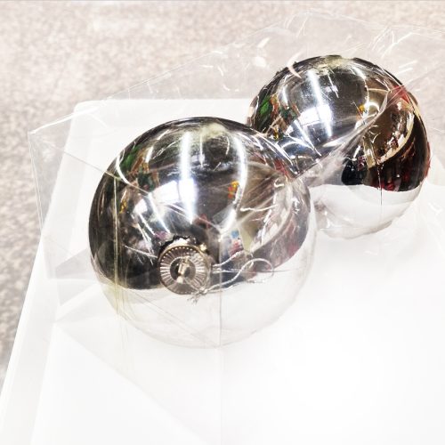 Коледни топки „Silver" (Ø 12 см, 2 броя)