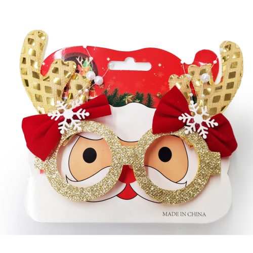 Коледни парти очила брокат 20×15 см 02-26012