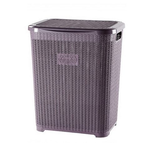 Кош бельо виолета 45л. Капучино/лилаво 1007