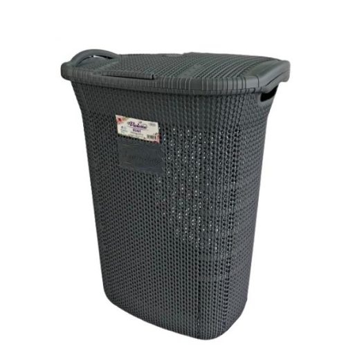 Кош за бельо Виолета 65 литра сиво
