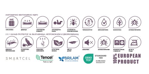 Детска възглавница 12+ месеца Dream Clouds