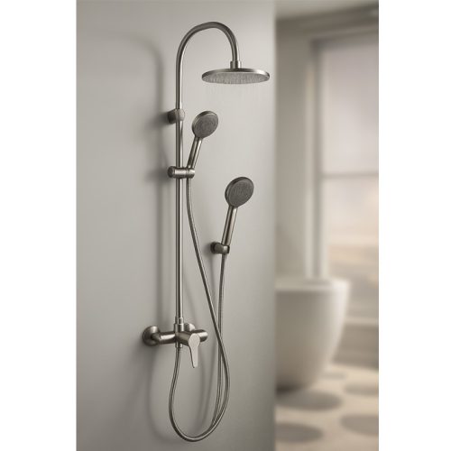 Душ система със смесител ALISADO gun grey / оръжейно сив