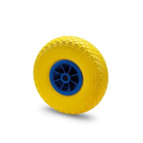 Колело - Ø260 mm, плътна жълта гума  PU260BF