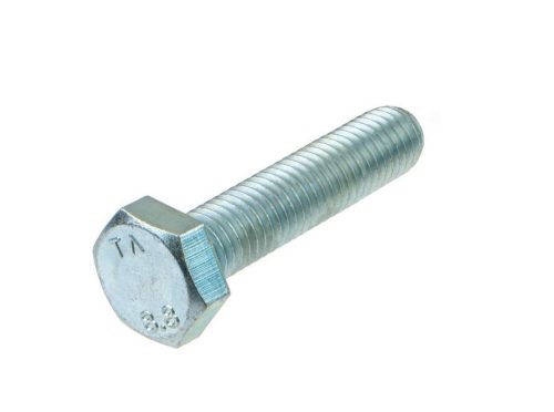 Болт шестостенен DIN 933 – M5 × 10 mm, якост 8.8, поцинкован (vZn).