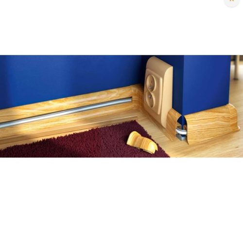 PVC перваз с кабелен канал, стар дъб – 2.5 м, Salag (SG56/19)