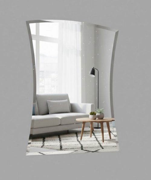 Огледало за баня Inter Ceramic ICM B7, 50×70 см, с фасет и монтажни планки