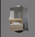 Огледало за баня Кристал 60×45 см, Inter Ceramic (1024-45) 1 0000031345