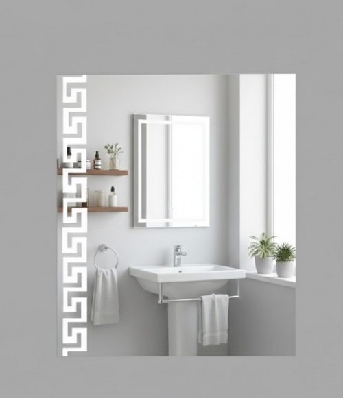 Огледало за баня Нарцис ICM R60 с планки за монтаж, Inter Ceramic