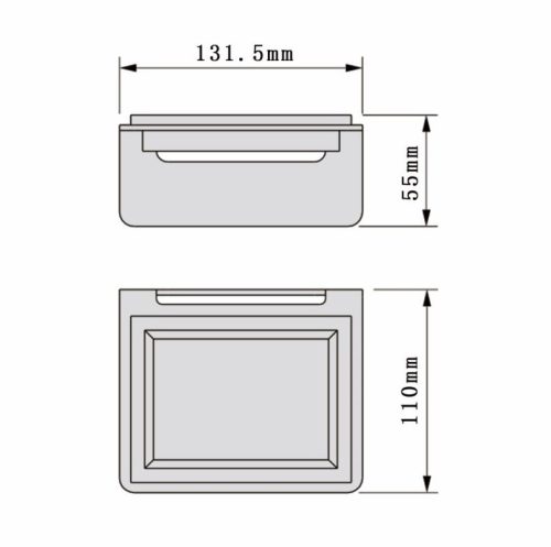 Поставка за сапун ELINOR ICA 5559 INTER CERAMIC, хром мат, неръждаема стомана 304