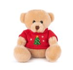 Мече с коледен пуловер