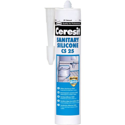 Санитарен силикон - прозрачен Ceresit CS 25 Sanitary DE12400 - 280мл