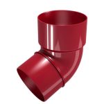 Дъга ф80 67.5 бордо rainpipe 1 0000023381-2