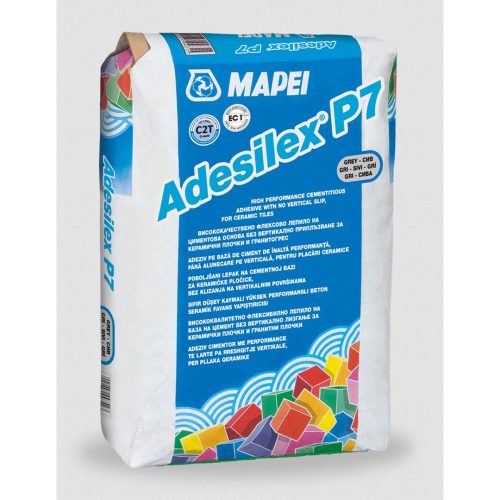 Лепило за плочки флексово 25кг сиво Adesilex P7