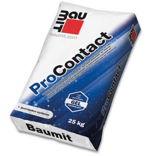 Лепилна и шпакловъчна смес за всички видове плоскости - Баумит ПроКонтакт 25кг -  48бр/палет