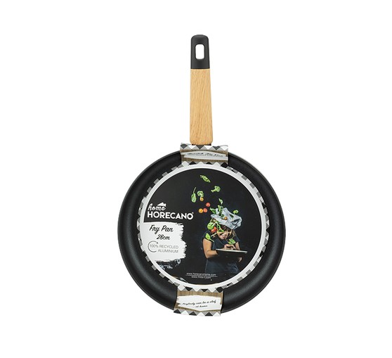 0000028637 Алуминиев тиган с незалепващо покритие ф28x5.2см BLACK AND WOOD HOME-(DFF-SC16-28) - Horecano