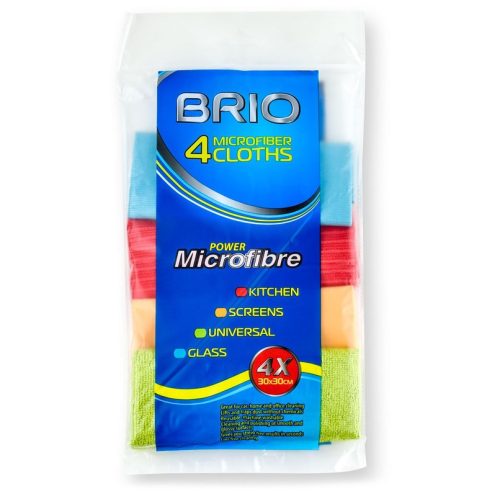 Комплект универсални микрофибърни кърпи BRIO – 4 бр.