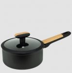 Касерола с капак 18×8.2cm black and wood (DFS-SC16-18) Horecano home 83165 0183165 1 0000031615