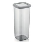 Пластмасова квадратна кутия със силиконов капак 1,75 л, антрацит – Horecano (BNM-0735) 1 0000031622