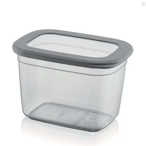 Правоъгълна кутия със силиконов капак Horecano Home BNM-0070 Антрацит 1.3 л