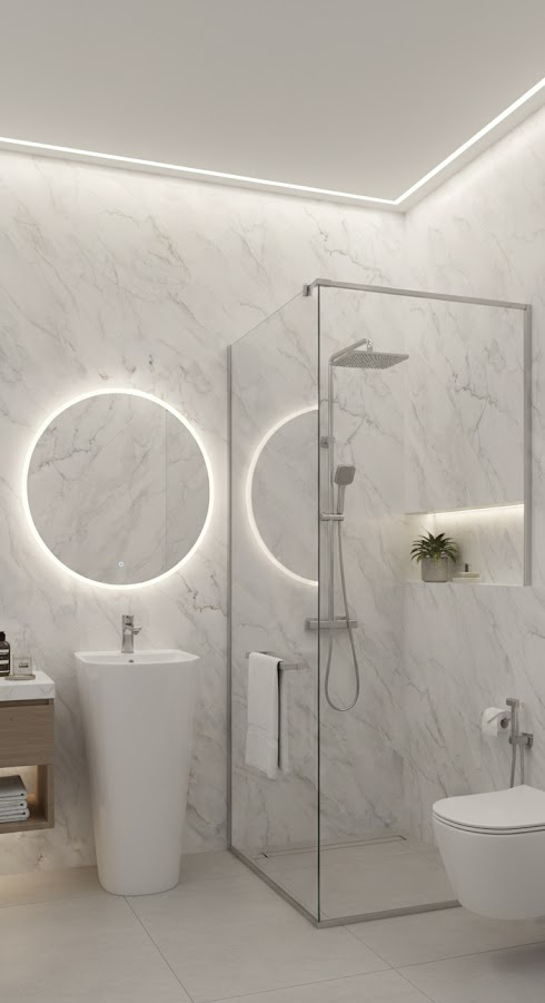 PVC панел за стена 1220х2600х3мм TS-008 Те са водоустойчиви, устойчиви на плесен, с декоративен мраморен ефект и се отличават с лесен монтаж