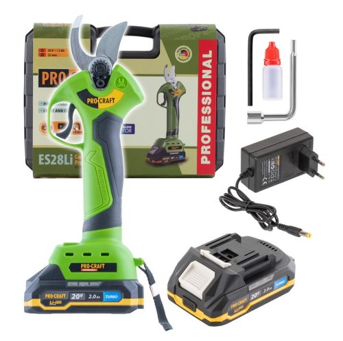 Акумулаторна безчеткова лозарска ножица PROCRAFT ES28Li